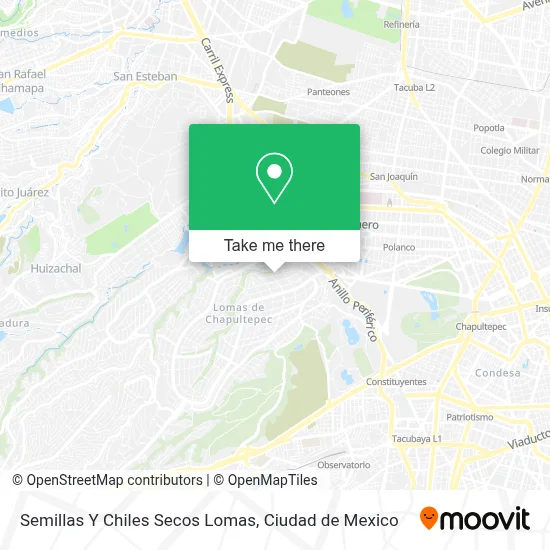 Semillas Y Chiles Secos Lomas map