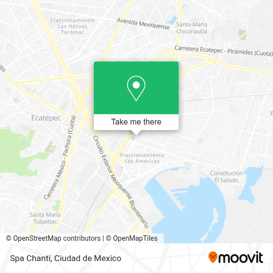 Spa Chanti map