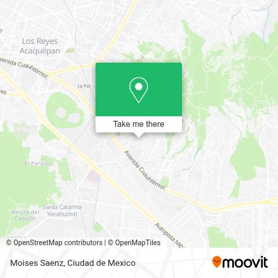 Moises Saenz map