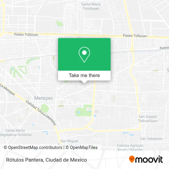 Rótulos Pantera map