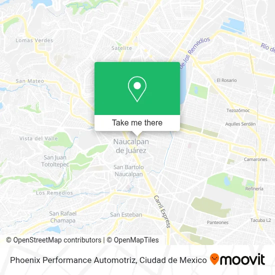 Phoenix Performance Automotriz map