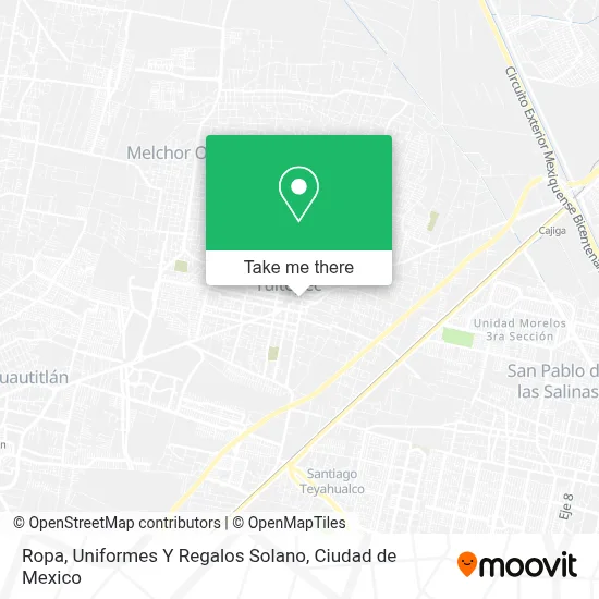 Ropa, Uniformes Y Regalos Solano map