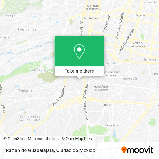 Rattan de Guadalajara map