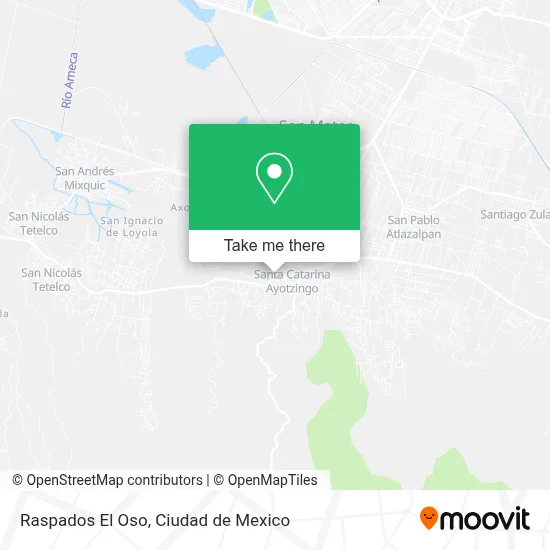 Raspados El Oso map