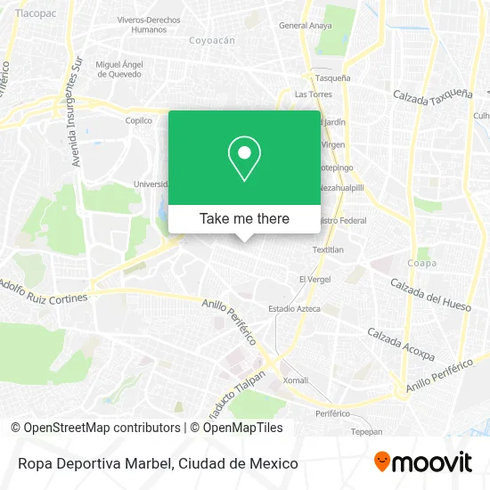 Ropa Deportiva Marbel map