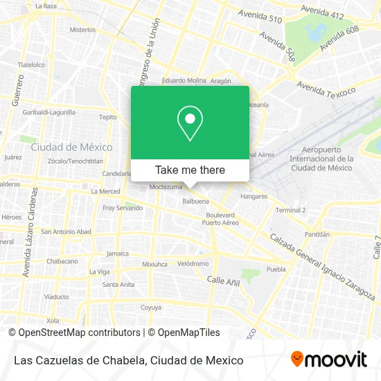 Las Cazuelas de Chabela map