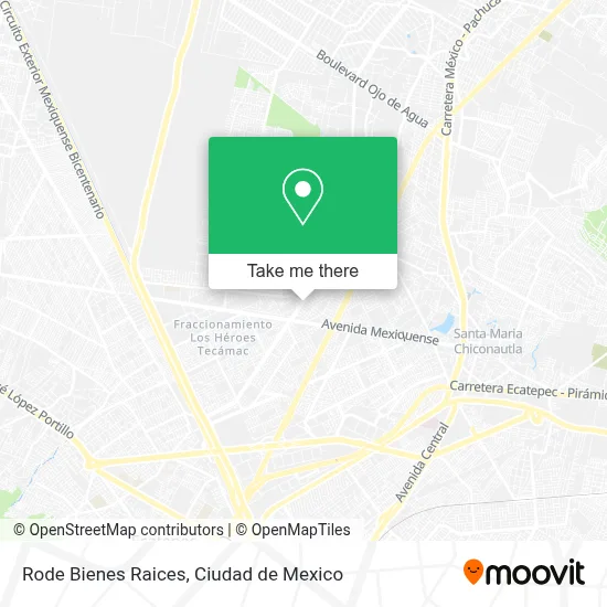 Rode Bienes Raices map