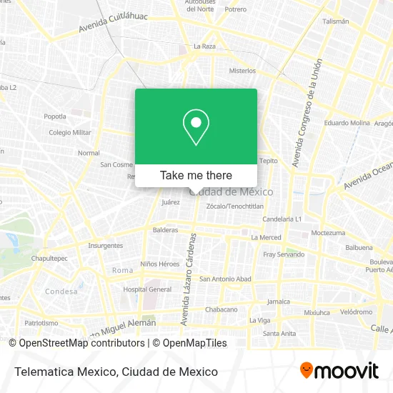 Telematica Mexico map