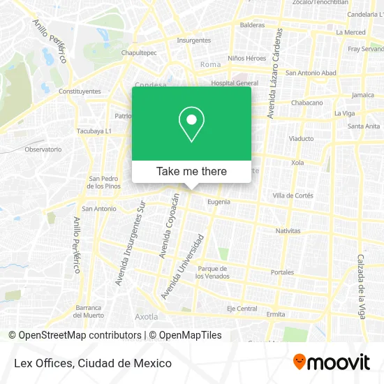 Lex Offices map