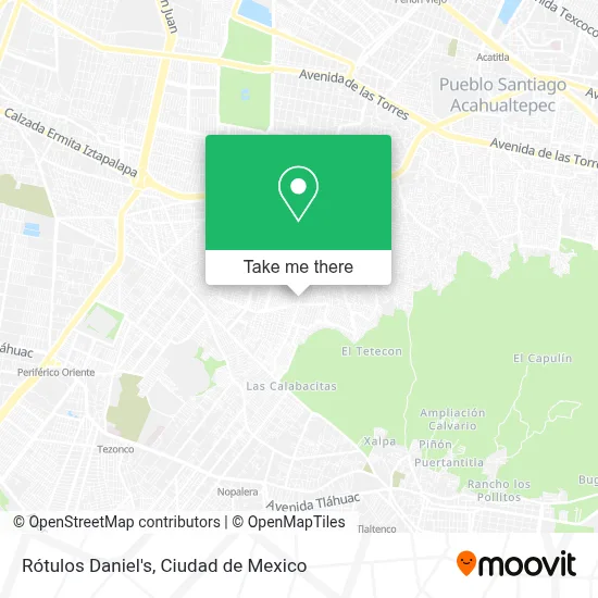 Rótulos Daniel's map