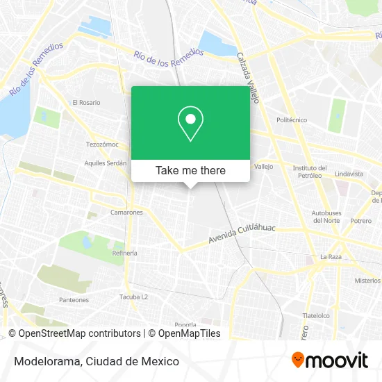 Modelorama map