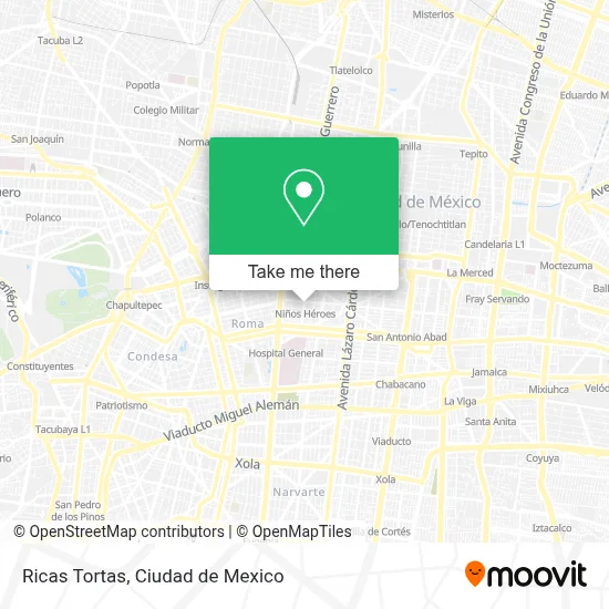 Ricas Tortas map