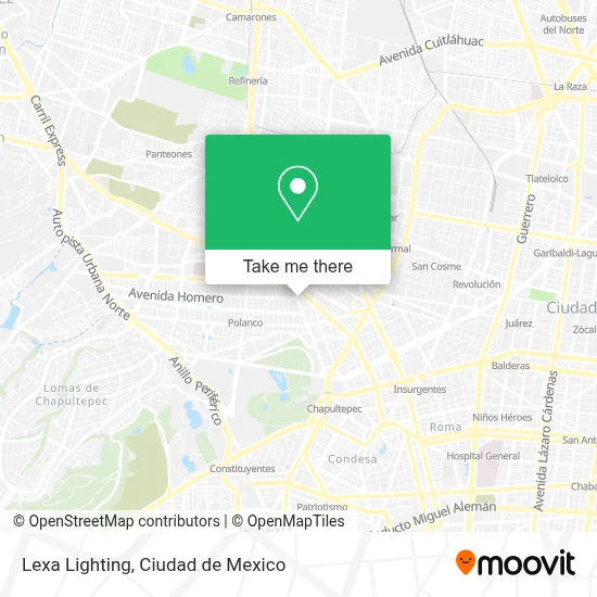 Lexa Lighting map