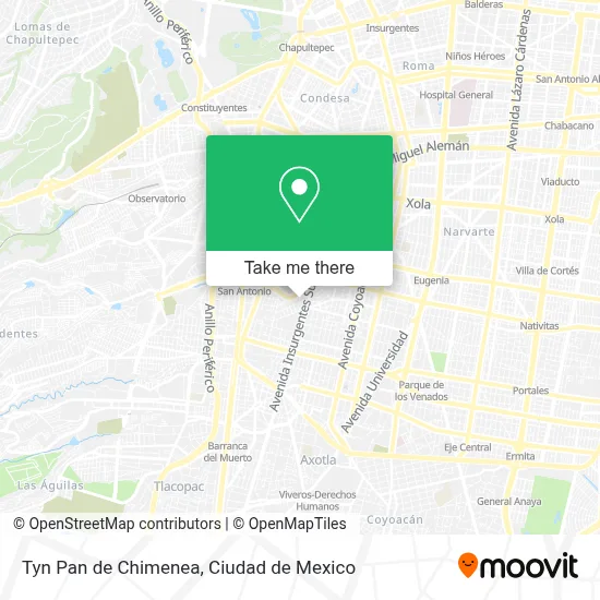Tyn Pan de Chimenea map