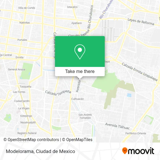 Modelorama map