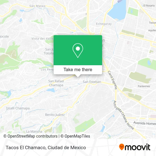 Tacos El Chamaco map