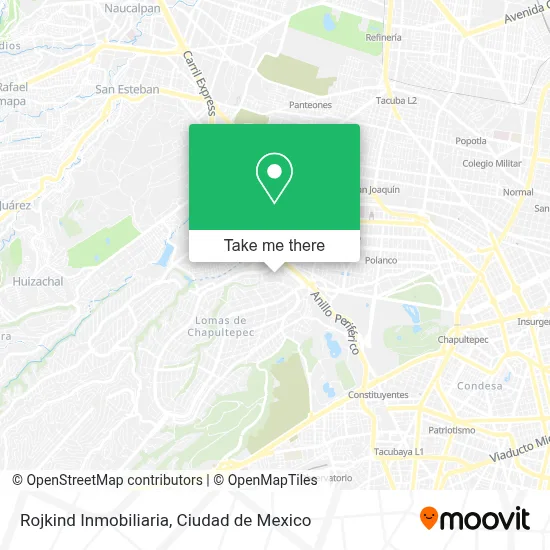 Rojkind Inmobiliaria map