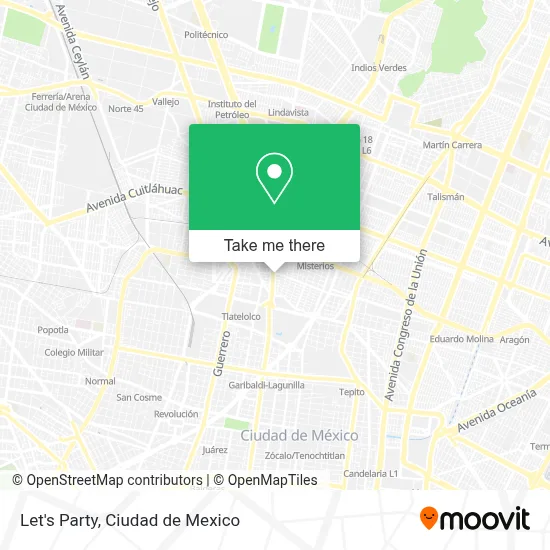 Let's Party map