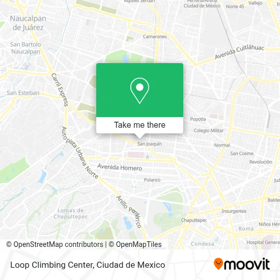 Loop Climbing Center map