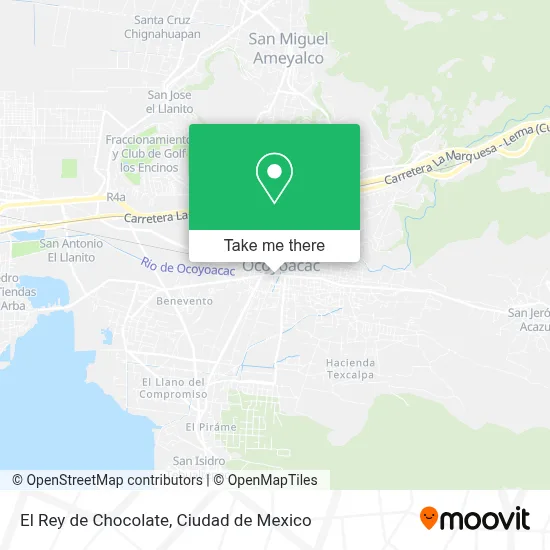 El Rey de Chocolate map