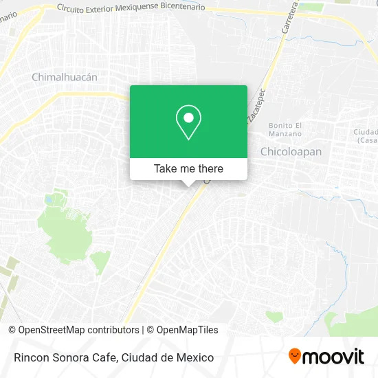 Rincon Sonora Cafe map