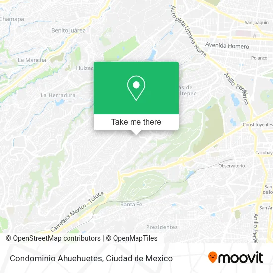 Condominio Ahuehuetes map