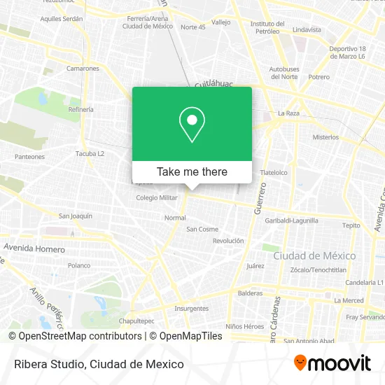 Ribera Studio map
