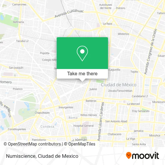 Numiscience map