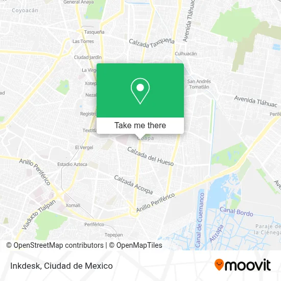 Inkdesk map