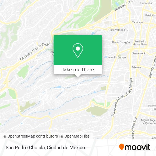 Mapa de San Pedro Cholula