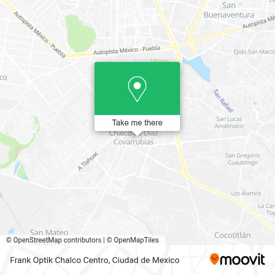 Frank Optik Chalco Centro map
