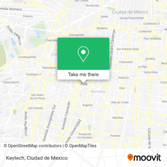 Keytech map