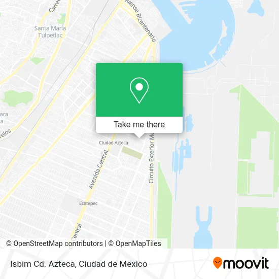 Isbim Cd. Azteca map