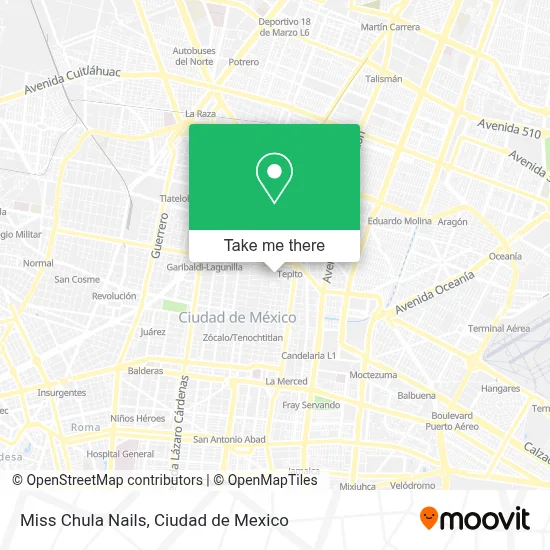 Miss Chula Nails map
