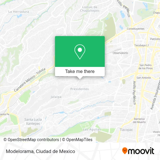 Modelorama map