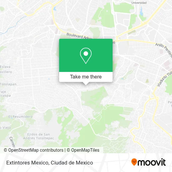 Extintores Mexico map