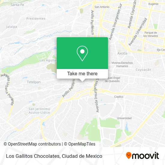 Los Gallitos Chocolates map