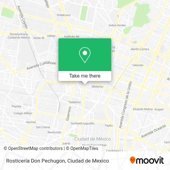 Rosticería Don Pechugon map
