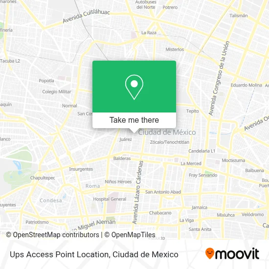 Ups Access Point Location map