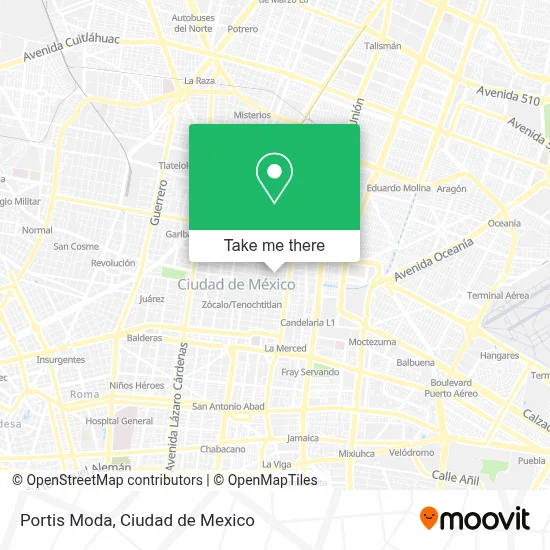 Portis Moda map
