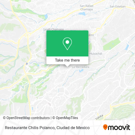 Restaurante Chilis Polanco map