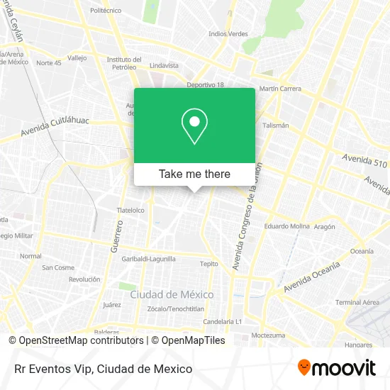 Rr Eventos Vip map