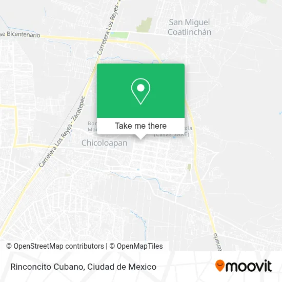 Rinconcito Cubano map
