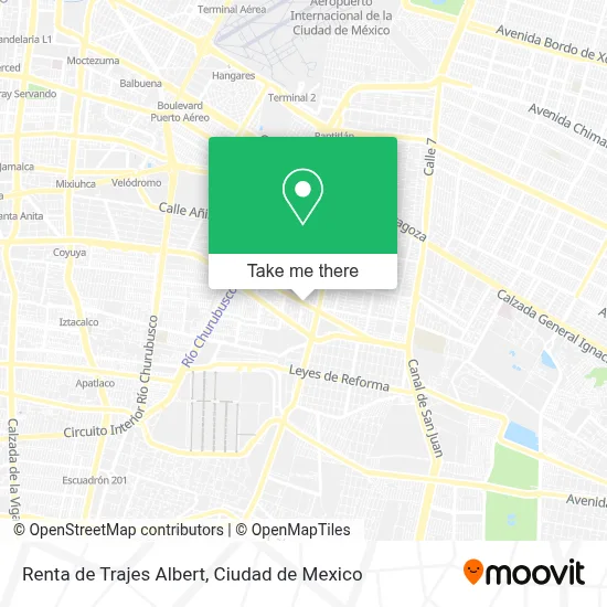 Renta de Trajes Albert map