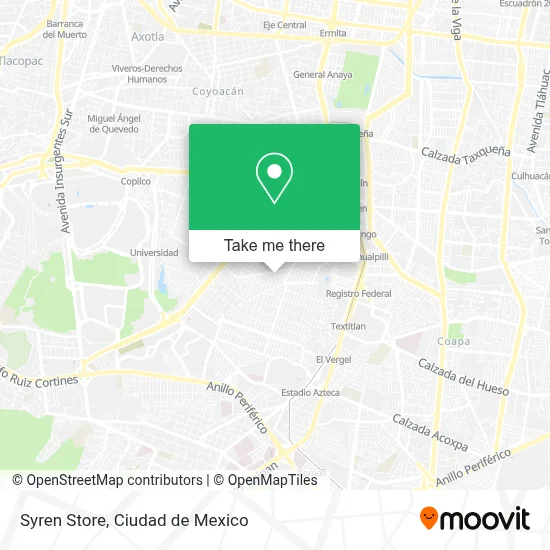 Syren Store map