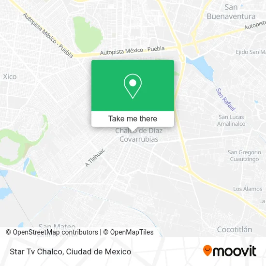 Star Tv Chalco map