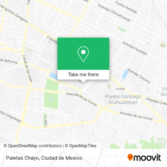 Paletas Chayo map