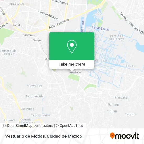 Vestuario de Modas map