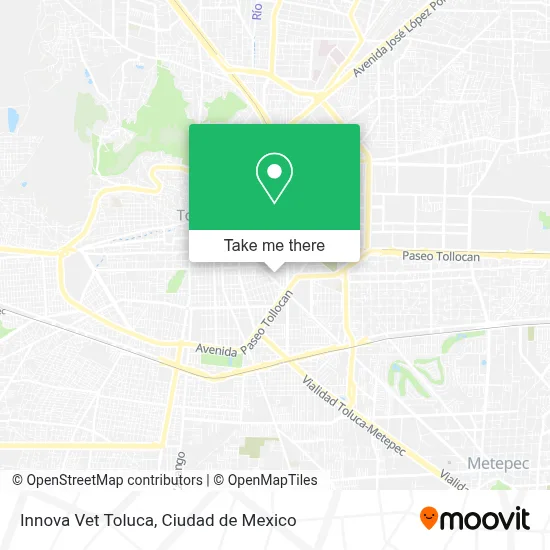 Innova Vet Toluca map