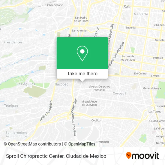 Sproll Chiropractic Center map